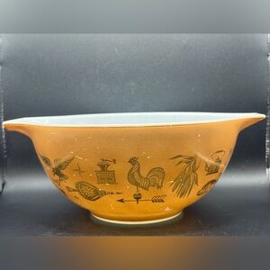 Vintage Pyrex Early American Cinderella Bowl 442, Serving Bowl, Kitchenware